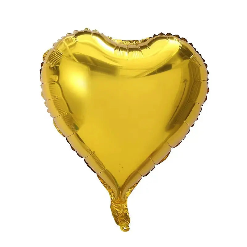 Gold Heart Balloon