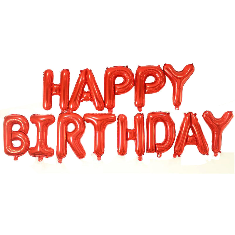 Red Happy Birthday Foil Balloon