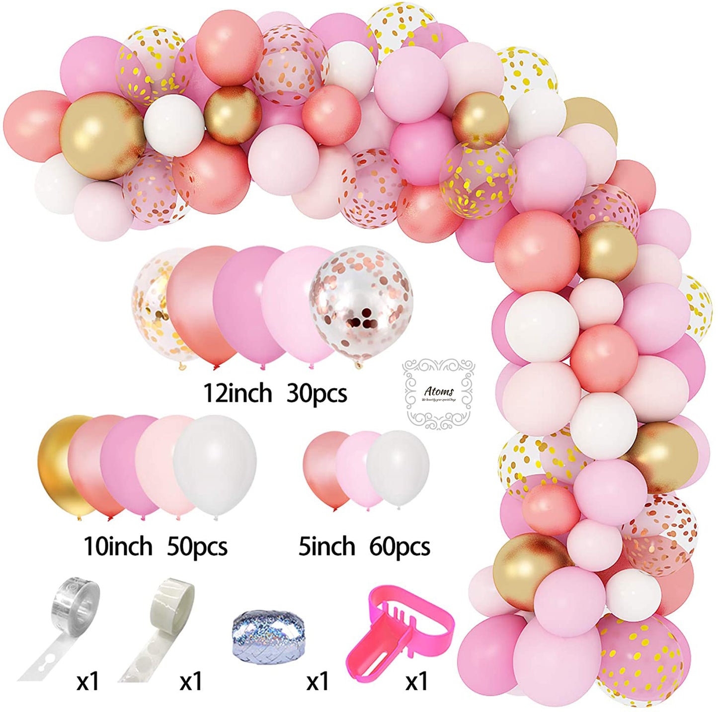 Pink Balloon Arch Set