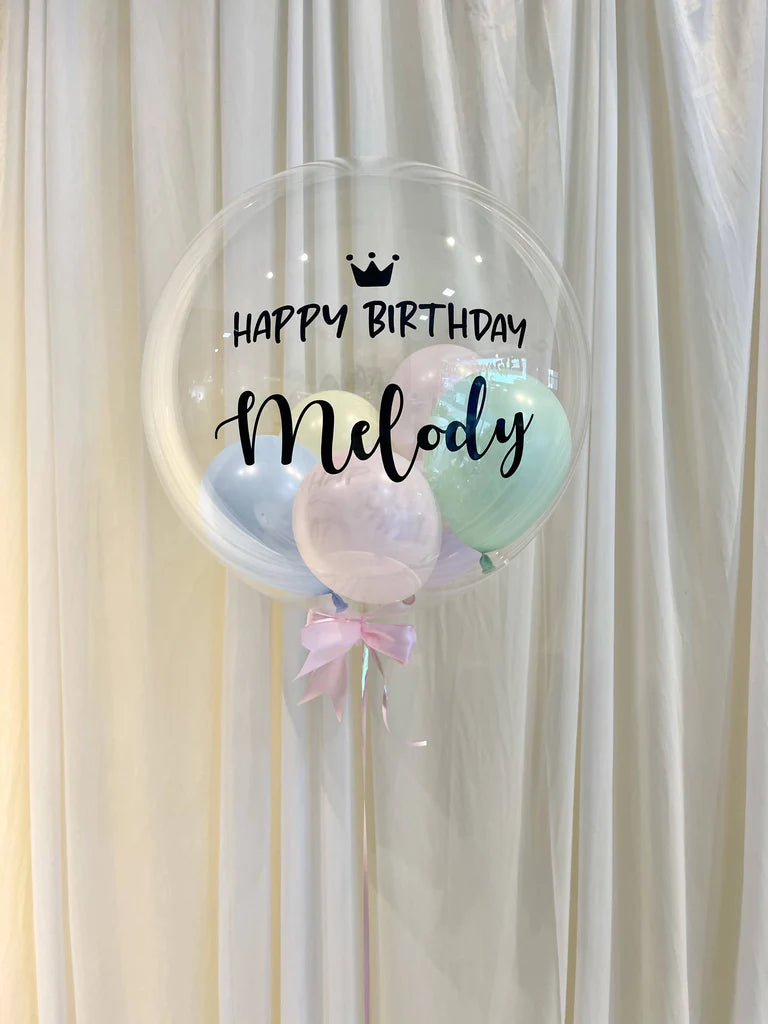 Pastel Helium Balloon Bunch