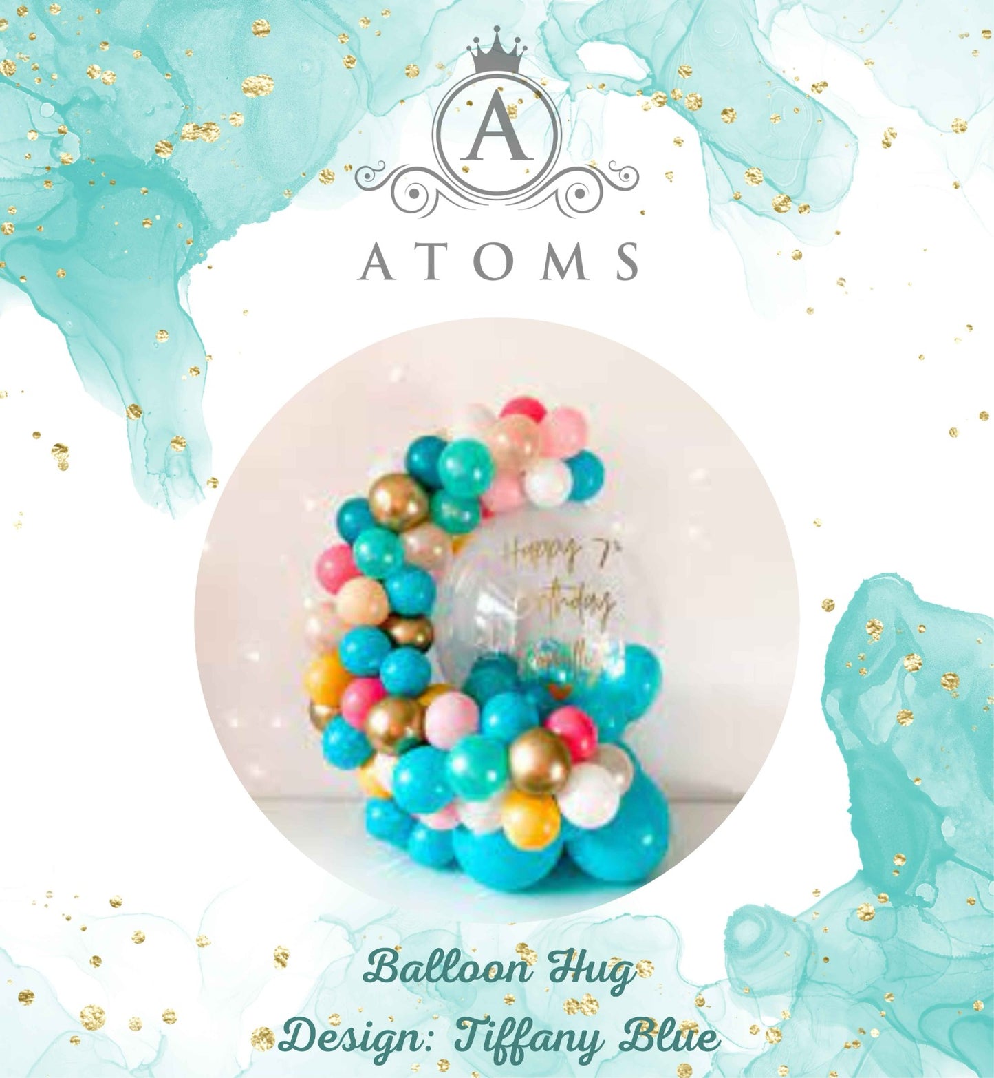 Tiffany Blue Balloon Hug