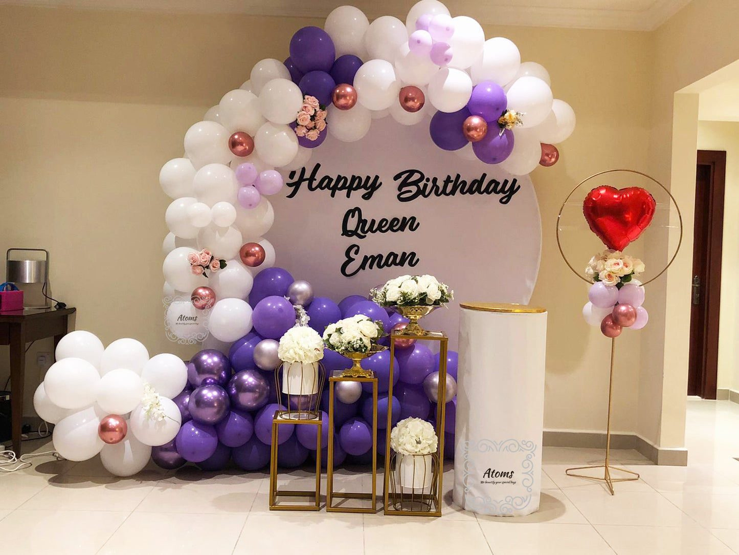 إعداد البلاتين الأرجواني والأبيض