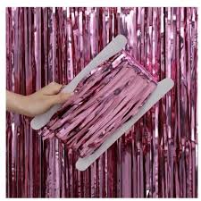 ستارة من رقائق معدنية باللون الوردي الفاتح