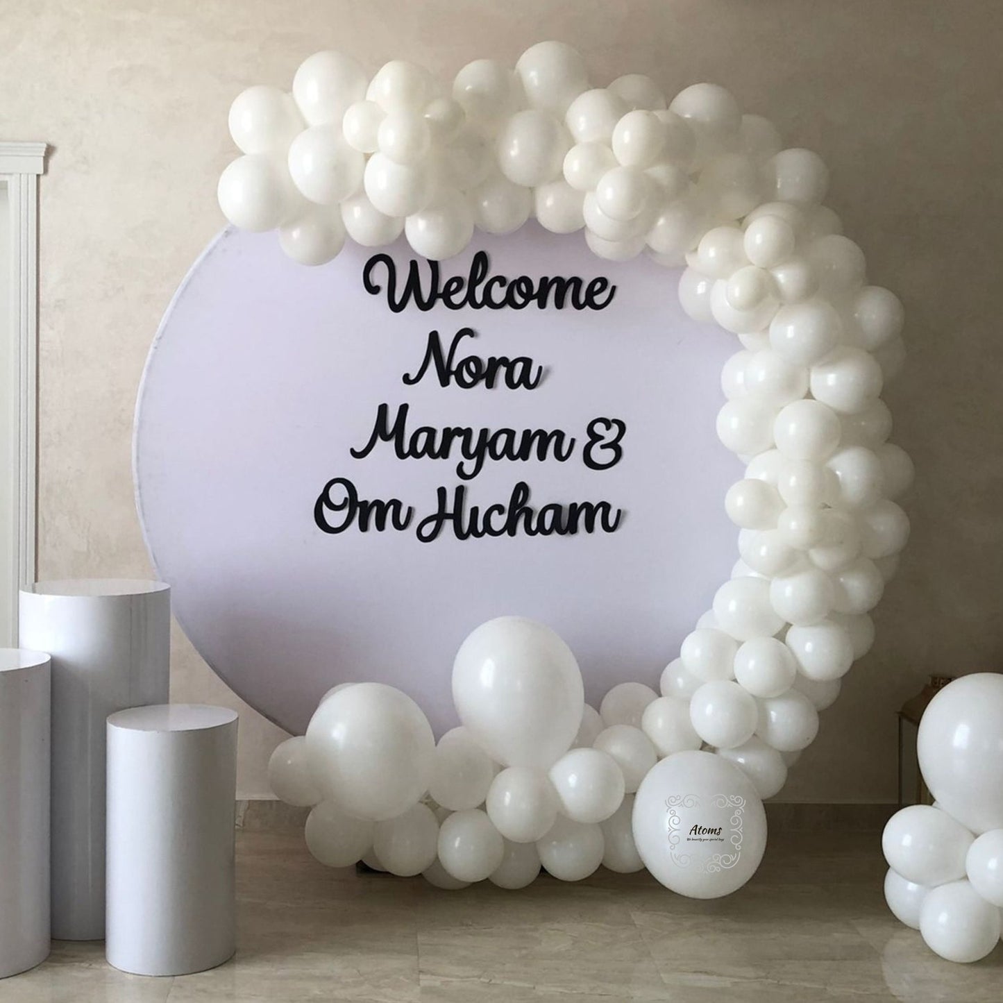 White Shaded Graduation Platinum Setup