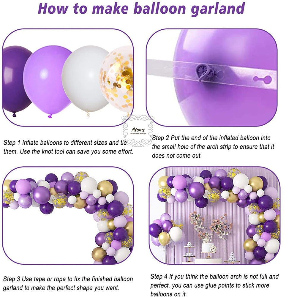 Purple Balloon Arch Set