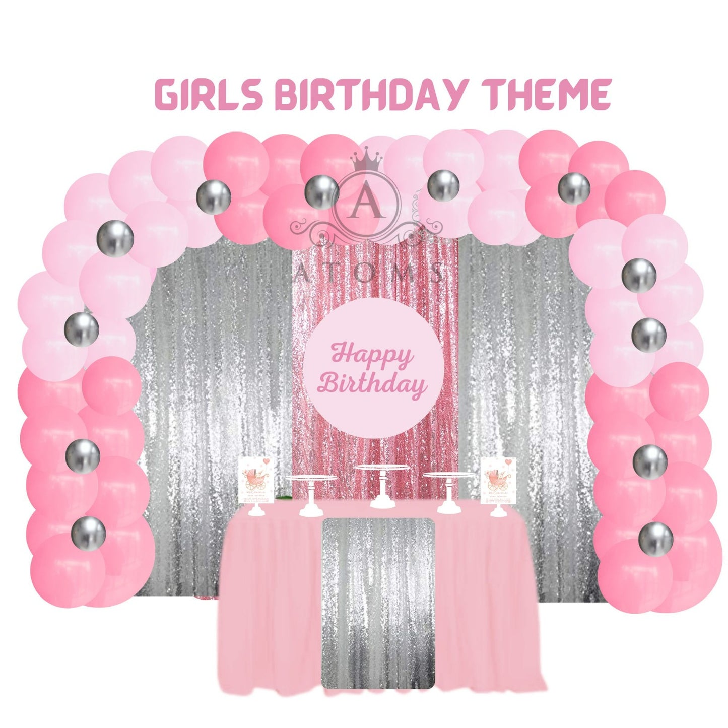 Silver and Pink Gold Setup