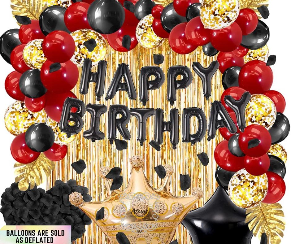 Black & Red Birthday Set