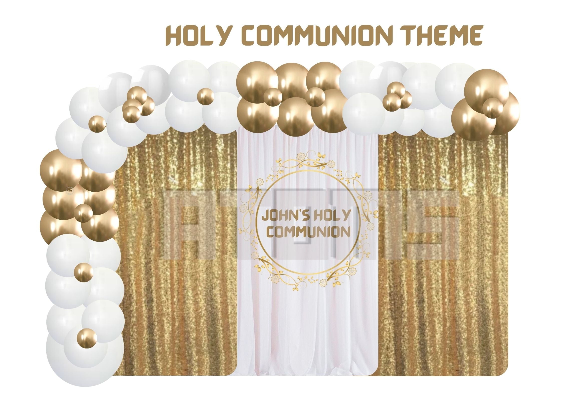 Communion Setup Holy Communion Curtain Gold Setup – Atoms Qatar