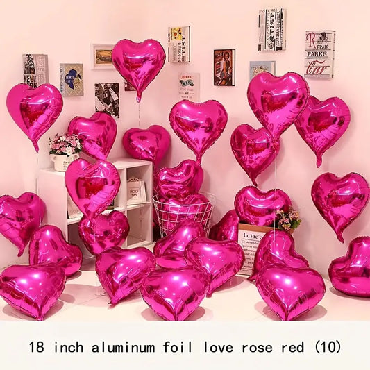 Valentines Special Pink Heart Balloons