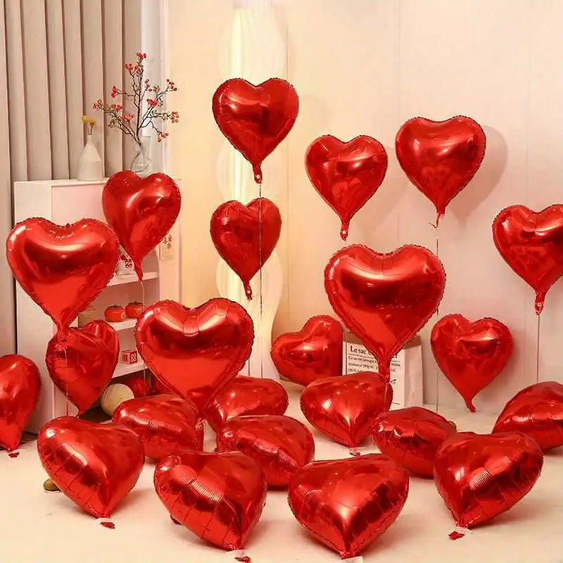 Valentines Special Red Heart Balloons