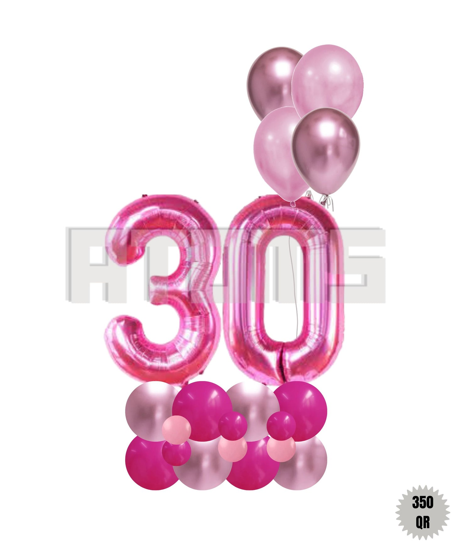 Pink Balloon Bunch