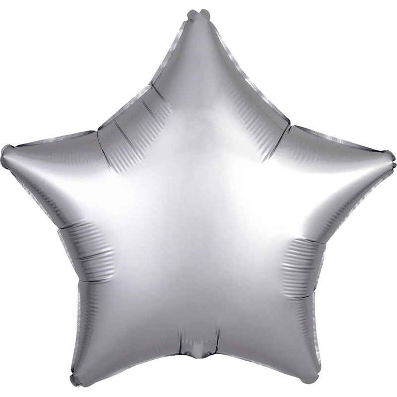 Matte Silver Star Balloon