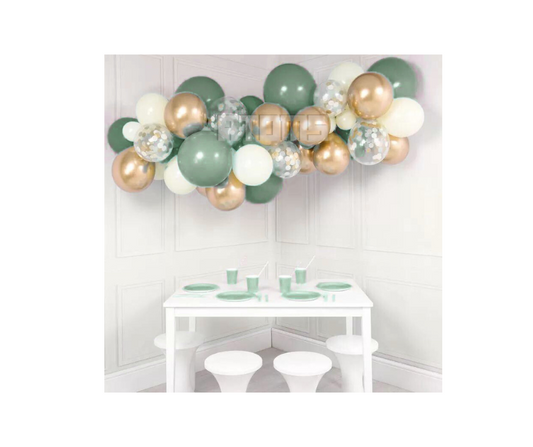 Sage Green & Gold Balloon Garland