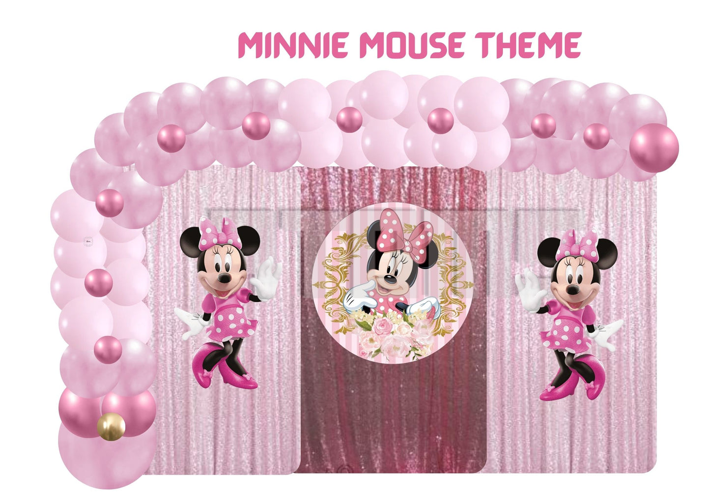 Minnie Mouse Theme Curtains Setup