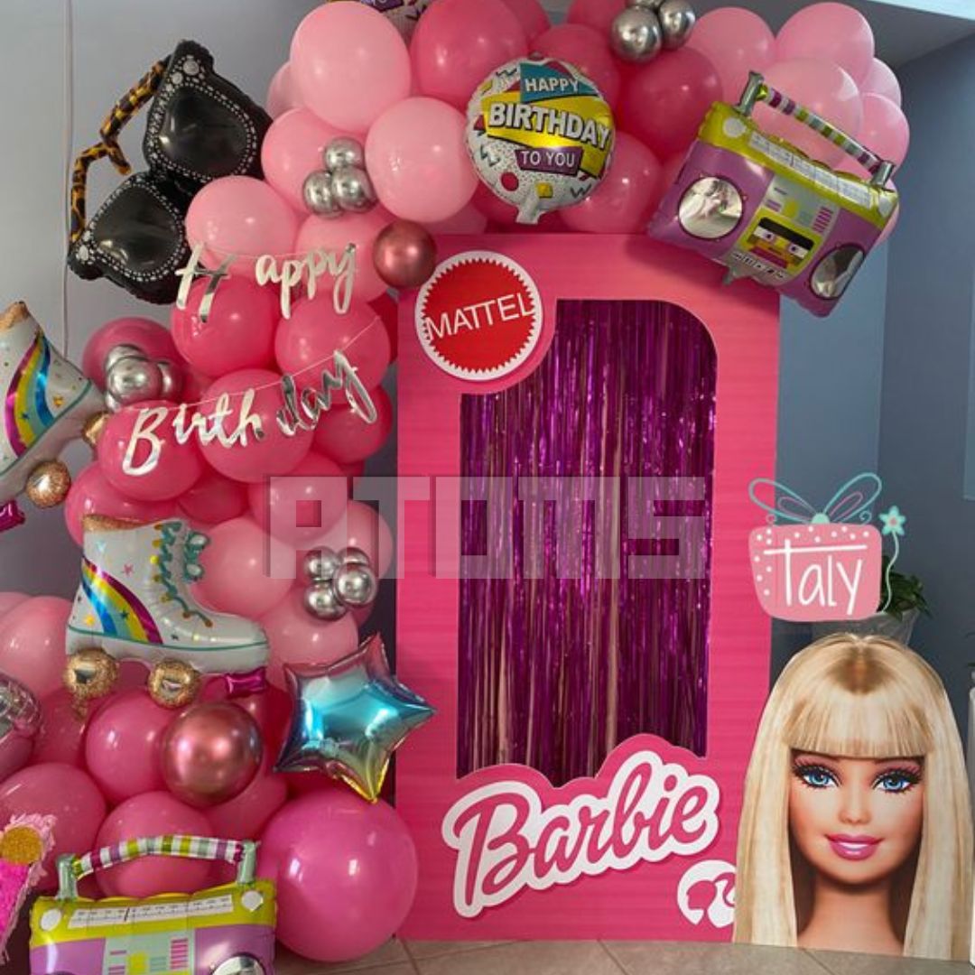 Barbie Theme Photobooth Setup