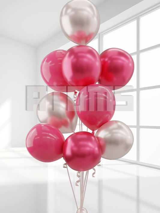 Pink Helium Balloon Bunch