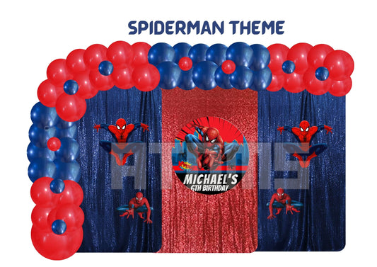 Spiderman Curtain Setup