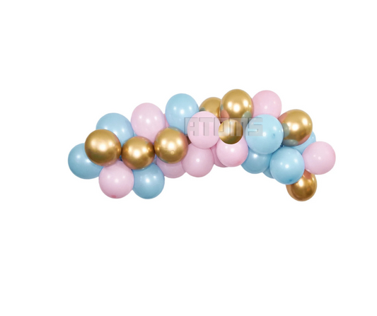 Pastel Blue & Pastel Pink Balloon Garland