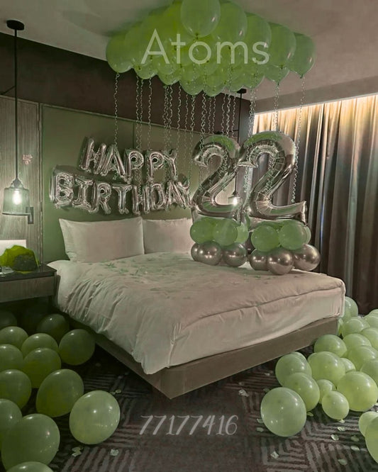 White Balloon Surpise Room Decor