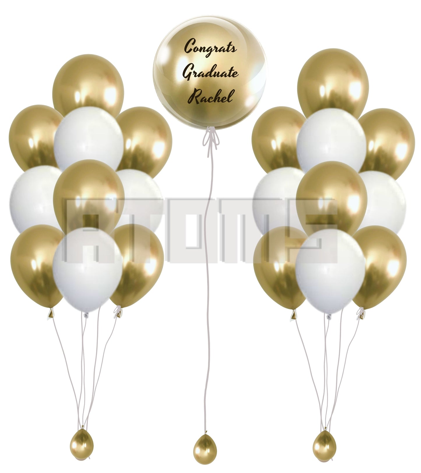 20pcs Customised Helium Balloon Bunch