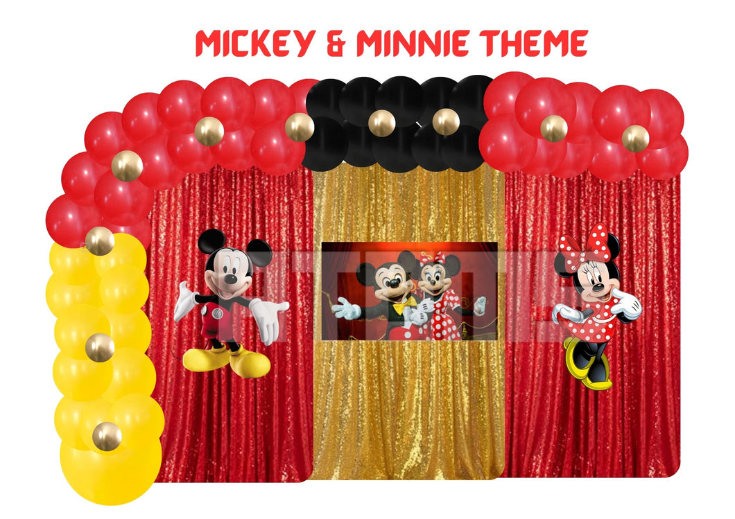Mickey Mouse Theme Curtains Setup