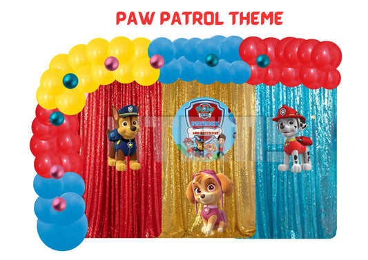 Paw Patrol Curtain Setup