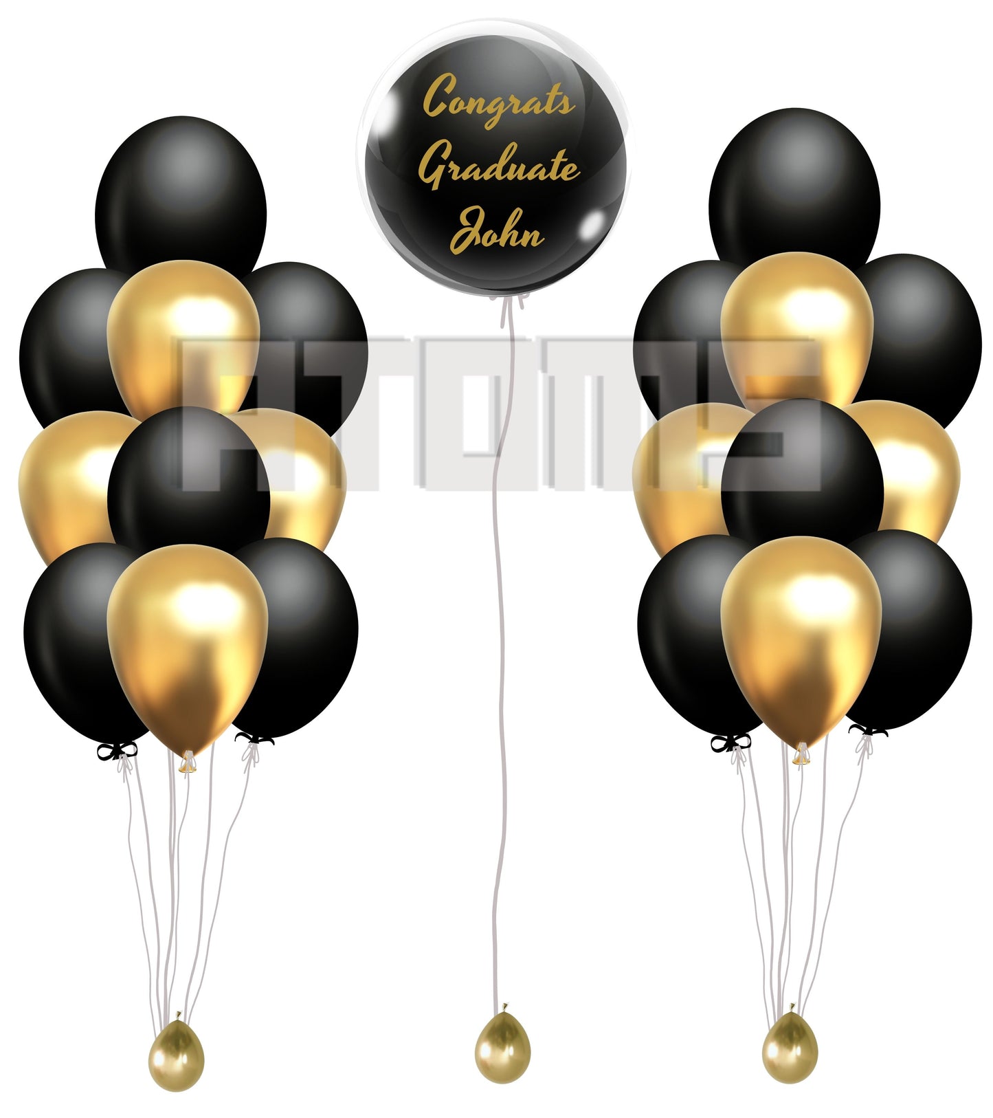 20pcs Customised Helium Balloon Bunch