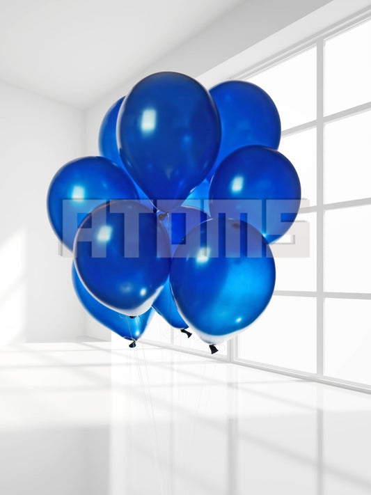 Blue Helium Balloon Bunch