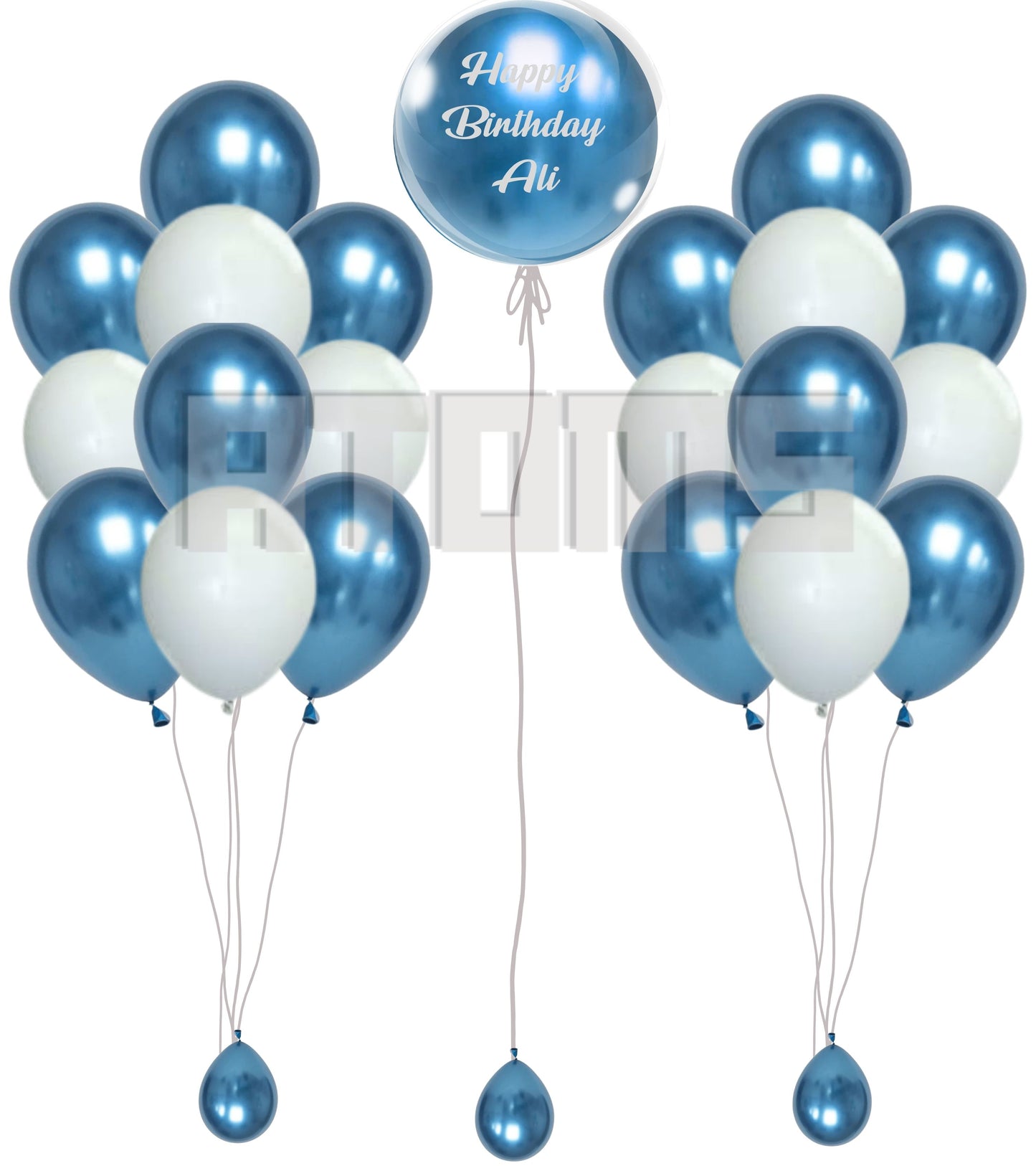 20pcs Customised Helium Balloon Bunch