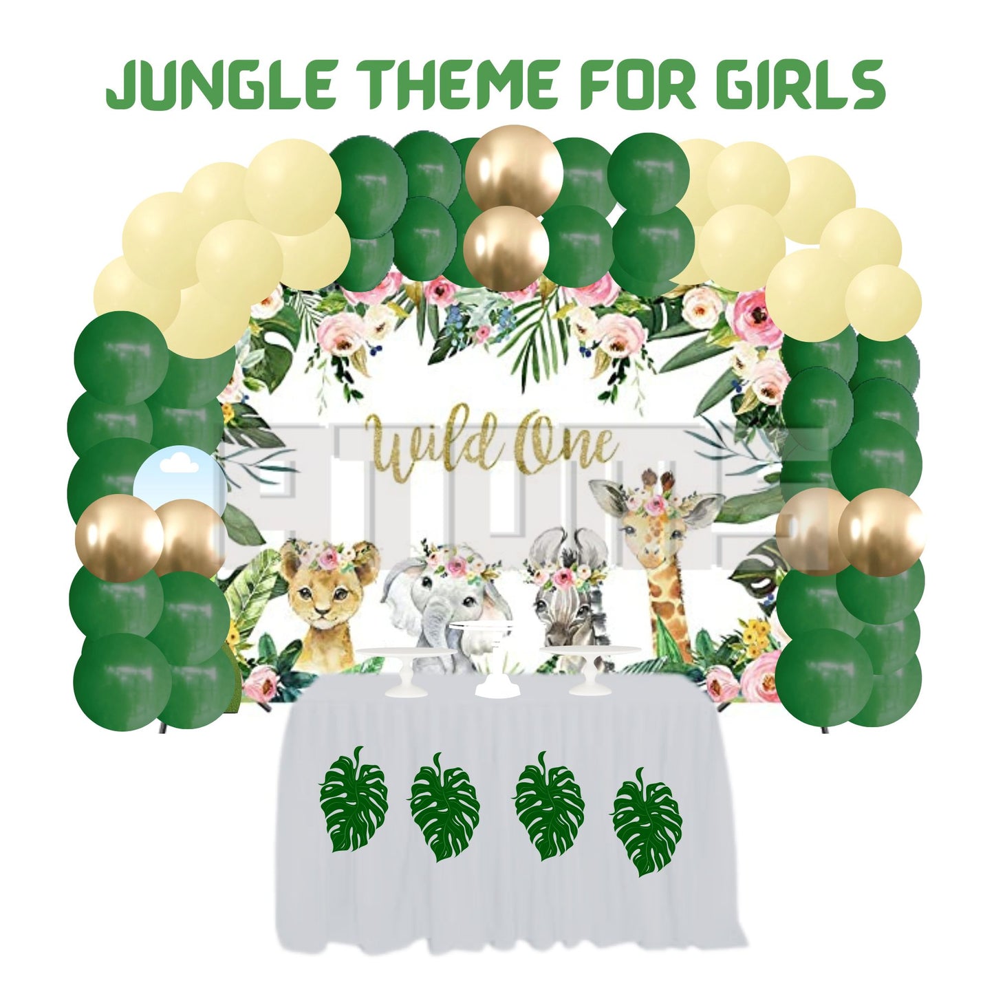 Girl Themed Jungle Safari Setup