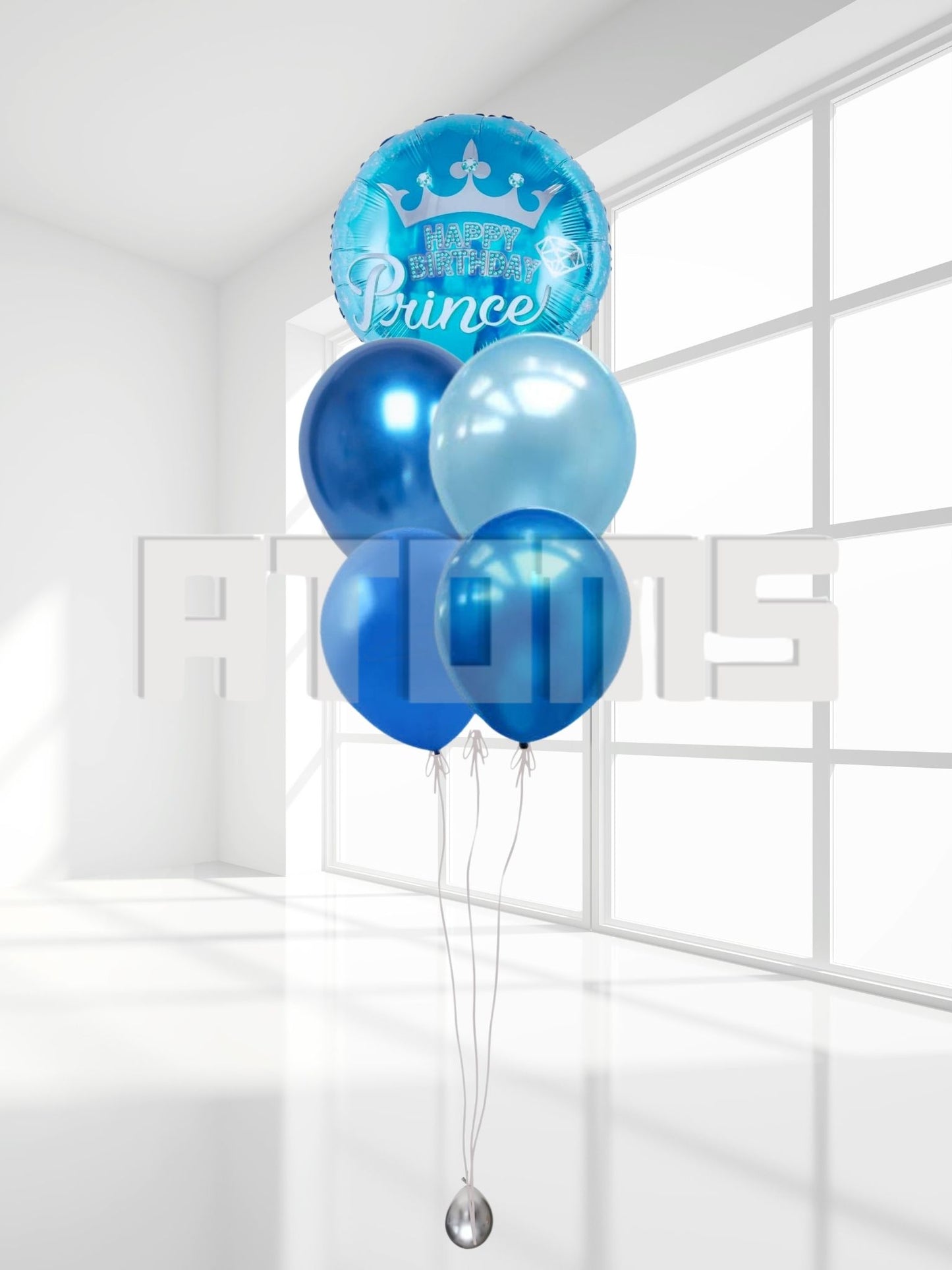 Helium Mini Balloon Bunch (Blue)