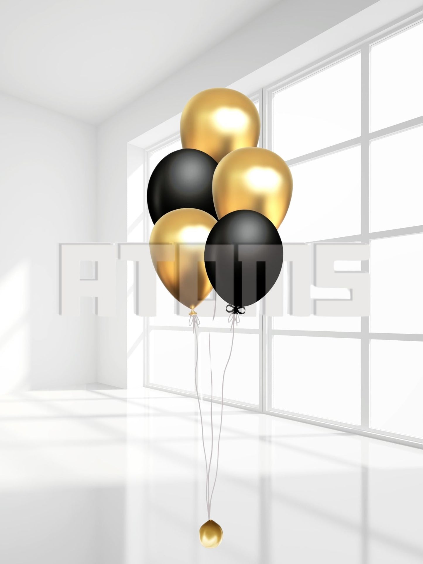 Gold Balloon Bunch