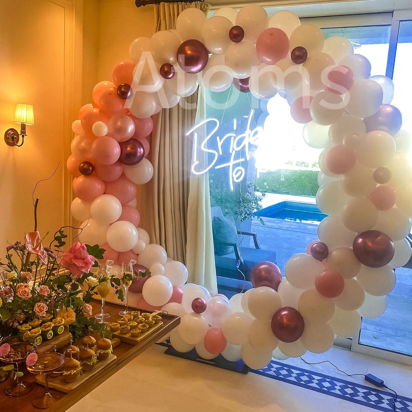 Bridal Shower Platinum Setup