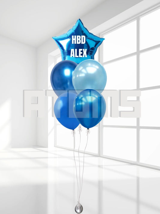 Blue Balloon Bunch