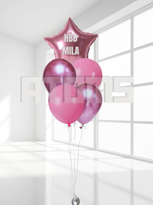 Pink Balloon Bunch