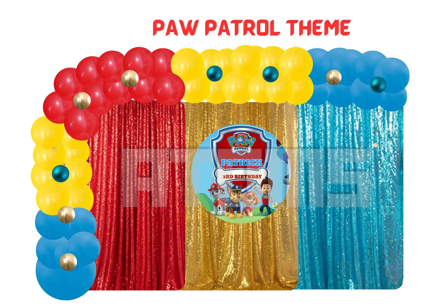 Paw Patrol Curtain Setup