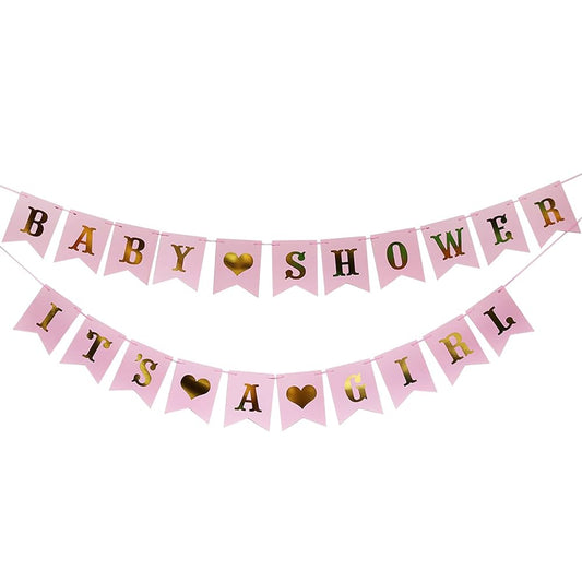 Girl Baby Shower Banner