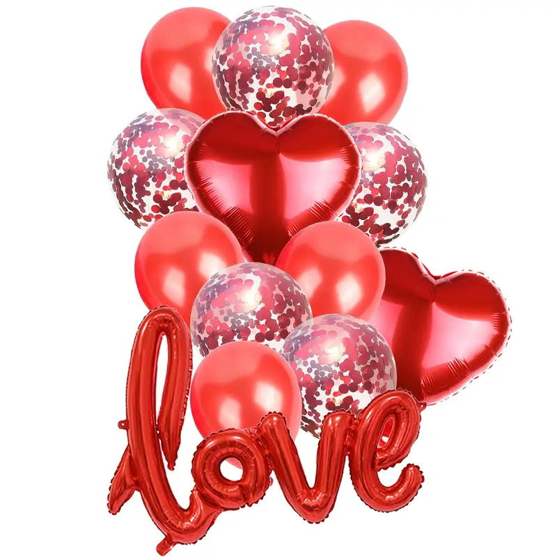 Valentines  Helium  Balloon set