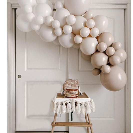 Blush & Sandwhite Balloon Garland