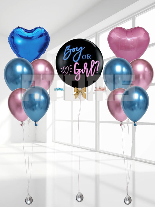 Gender Reveal Balloon Bunch