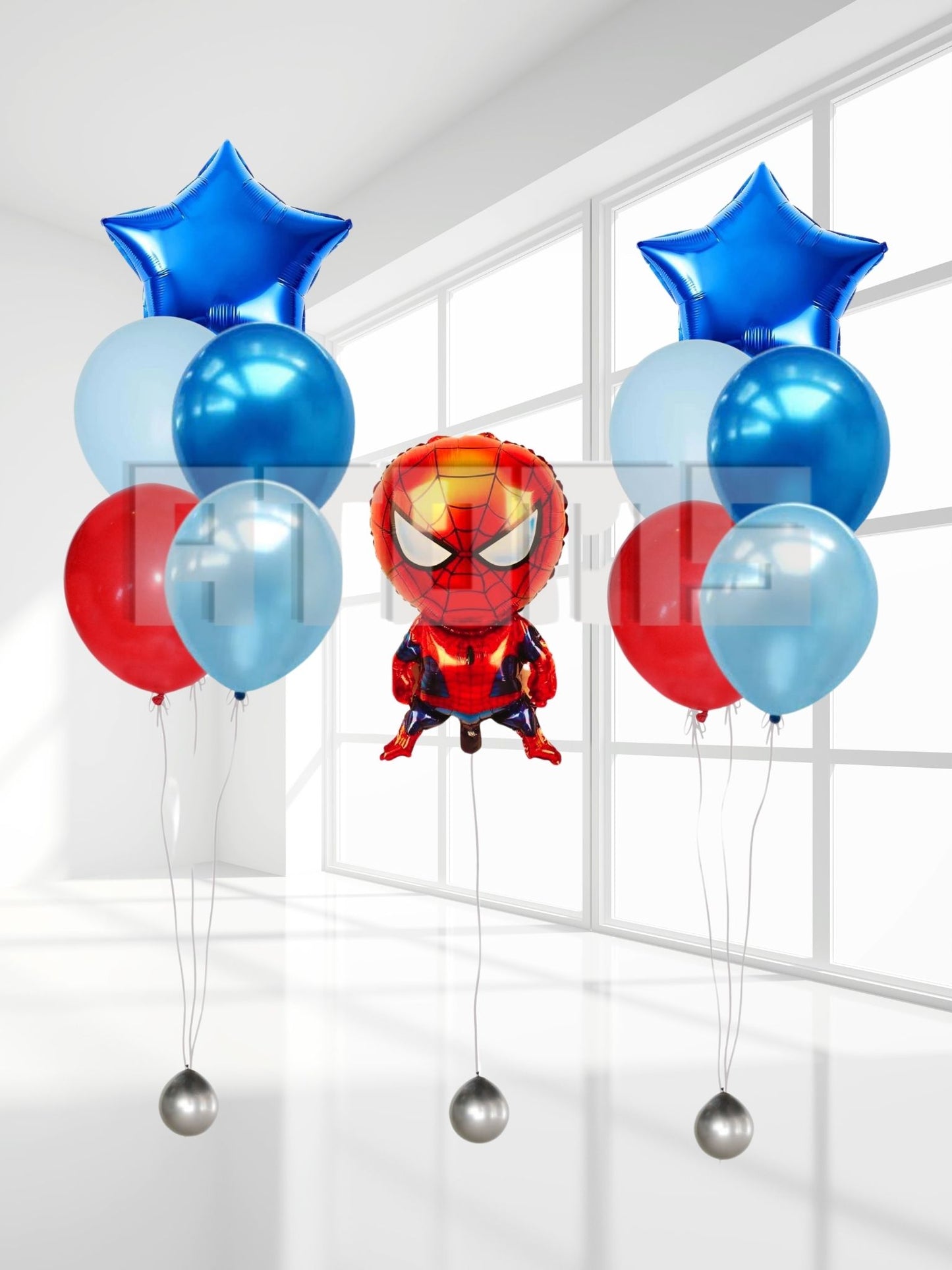 Spiderman Helium Balloon Bunch