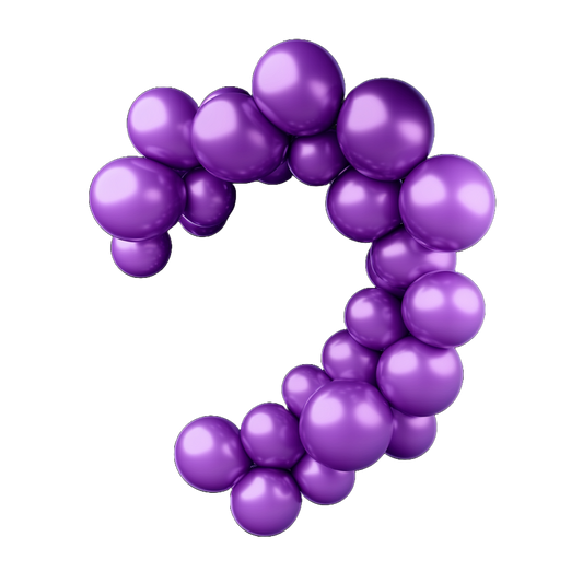 Metalic Purple Balloon Garland