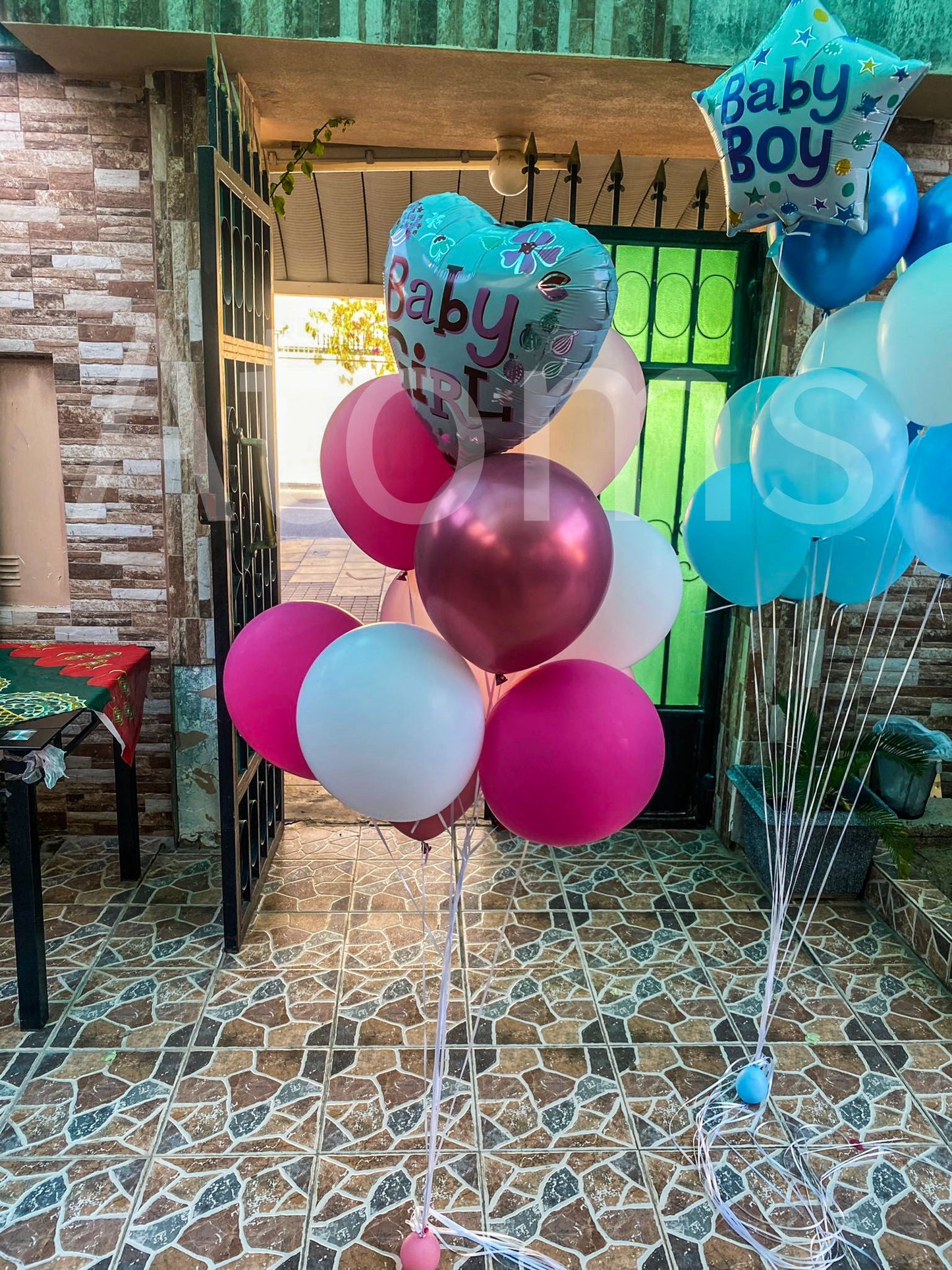 Baby Shower Helium Balloon Bunch