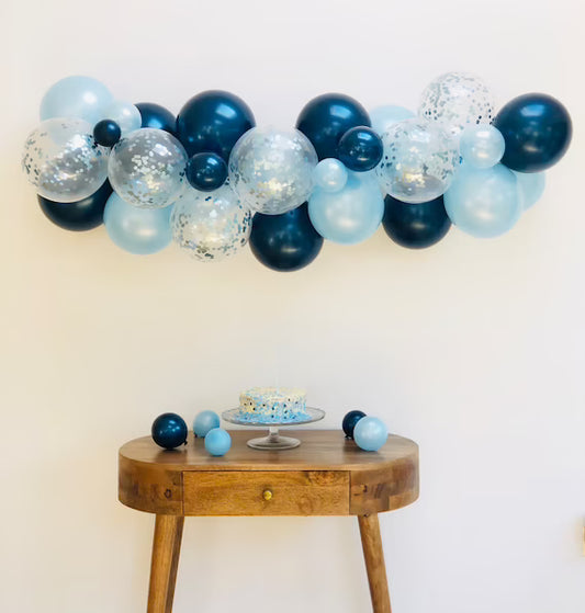 Blue Balloon Garland