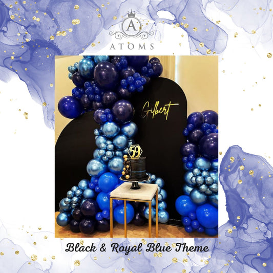 Black & Royal Blue Theme Diamond Setup