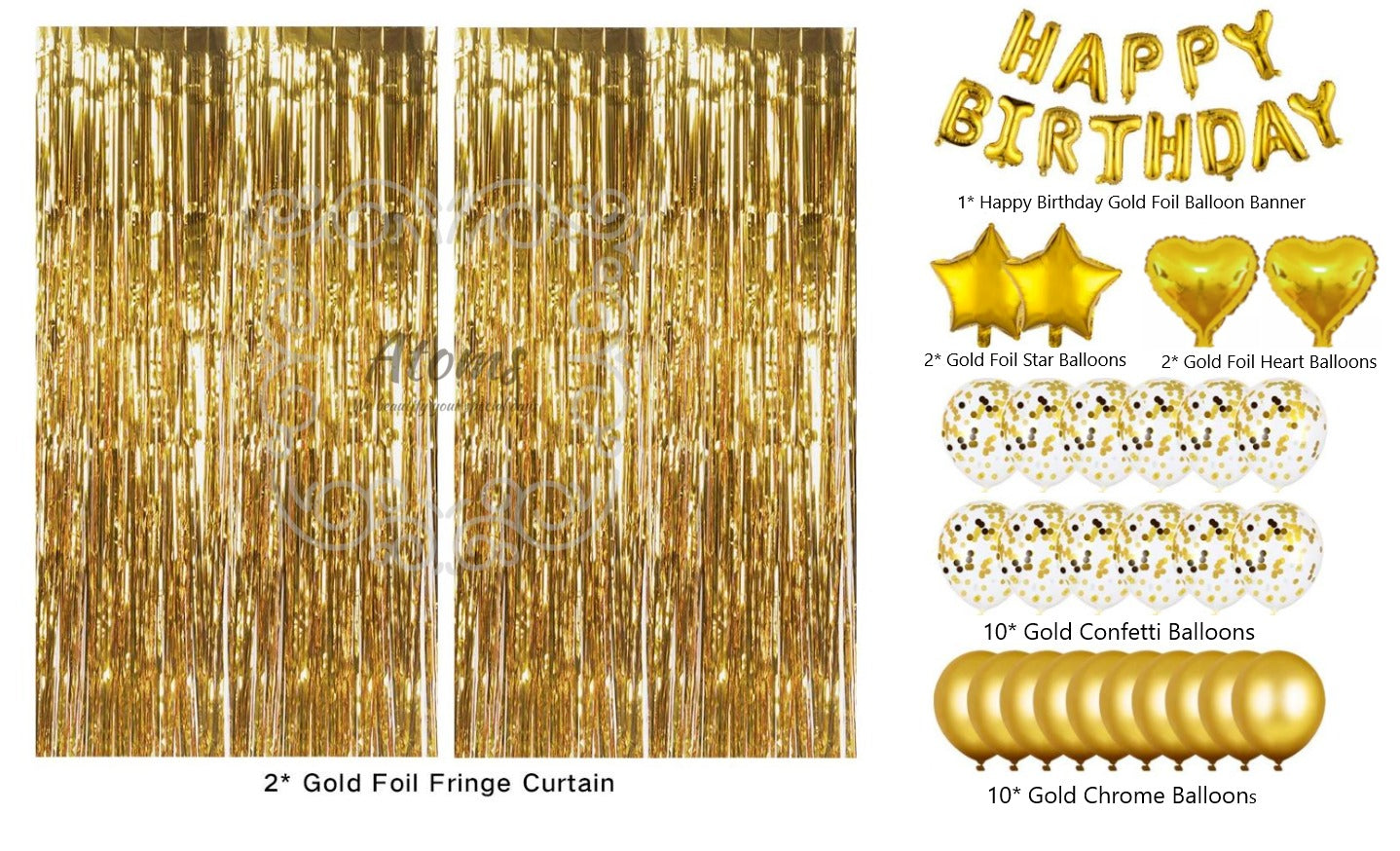Gold Birthday Set