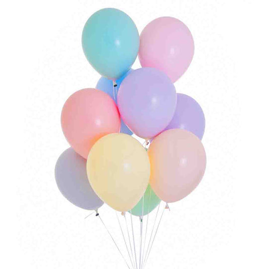 Pastel Color Helium Balloon Bunch