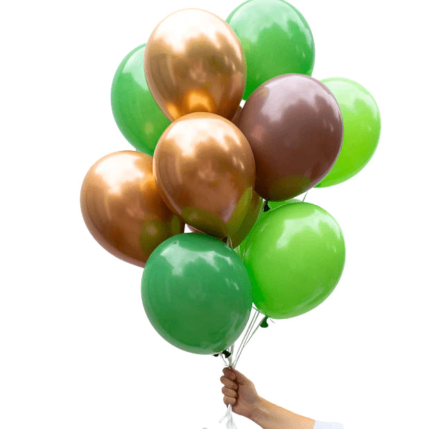 Olive Green Helium Balloon Bunch