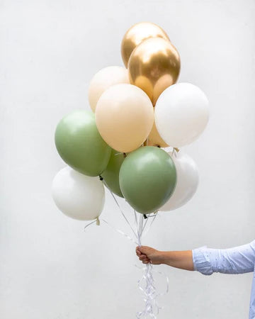 Sage Green Helium Balloon Bunch