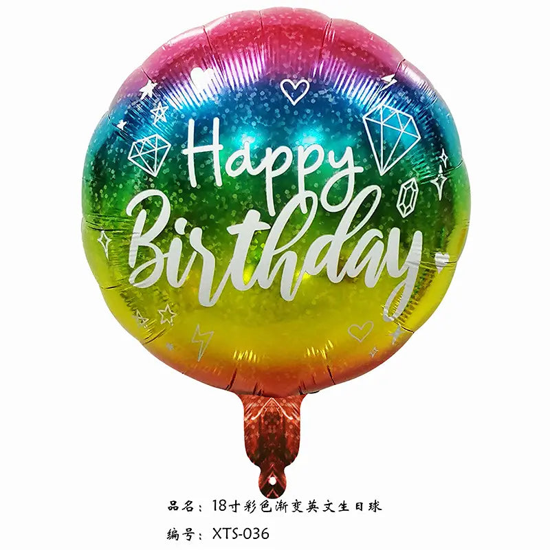 Happy Birthday Designed Balloon